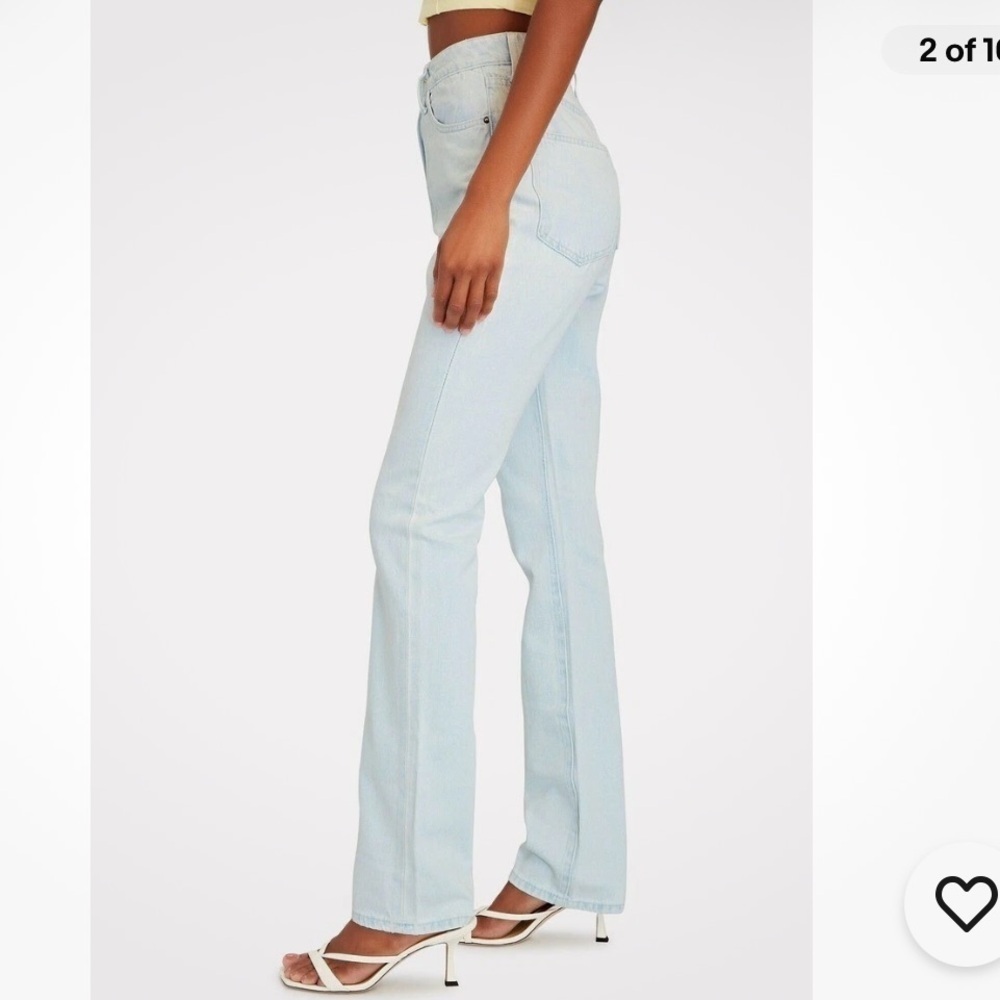 WeWoreWhat‎ The Icon Women's Sky Blue Straight Leg Jeans
